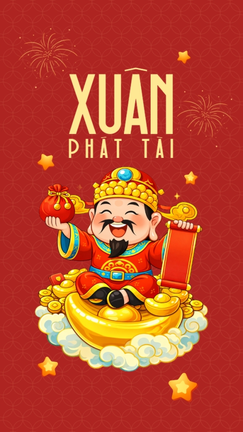 Mẫu thiết kế Hình nền điện thoại Xuân phát tài 1773226240