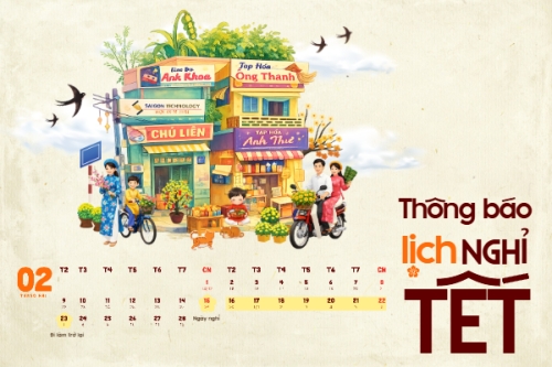 Mẫu thiết kế Bài post MXH ngang Thông báo nghỉ tết Nguyên Đán 1772624671