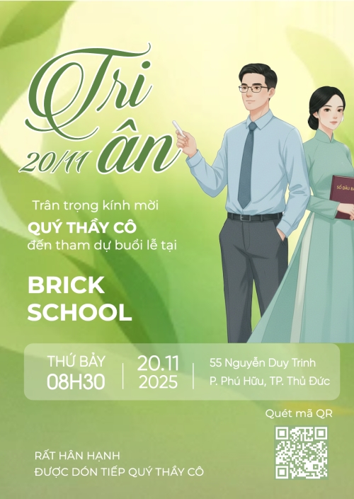 Mẫu thiết kế Thư mời Lễ tri ân 1772635160