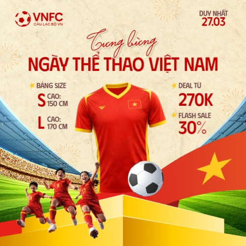 Mẫu thiết kế Ảnh sản phẩm Tưng bừng ngày thể thao Việt Nam 27/3 1774518108