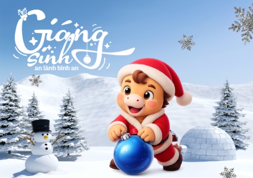 Mẫu thiết kế Thiệp chúc mừng Giáng sinh an lành 1773564891