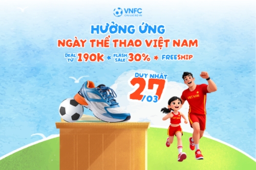 Mẫu thiết kế Bài post MXH ngang Hưởng ứng ngày thể thao Việt Nam 27/3 1773671295