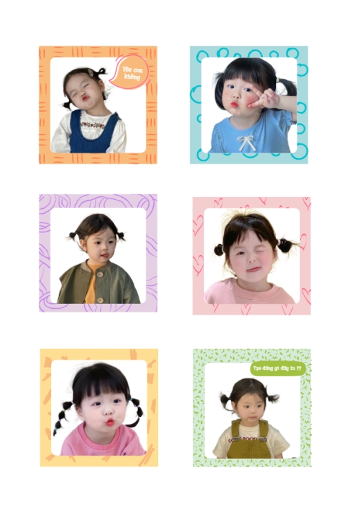 Mẫu thiết kế Nhãn Sticker - Sticker Sheets Em bé dễ thương 1773676907
