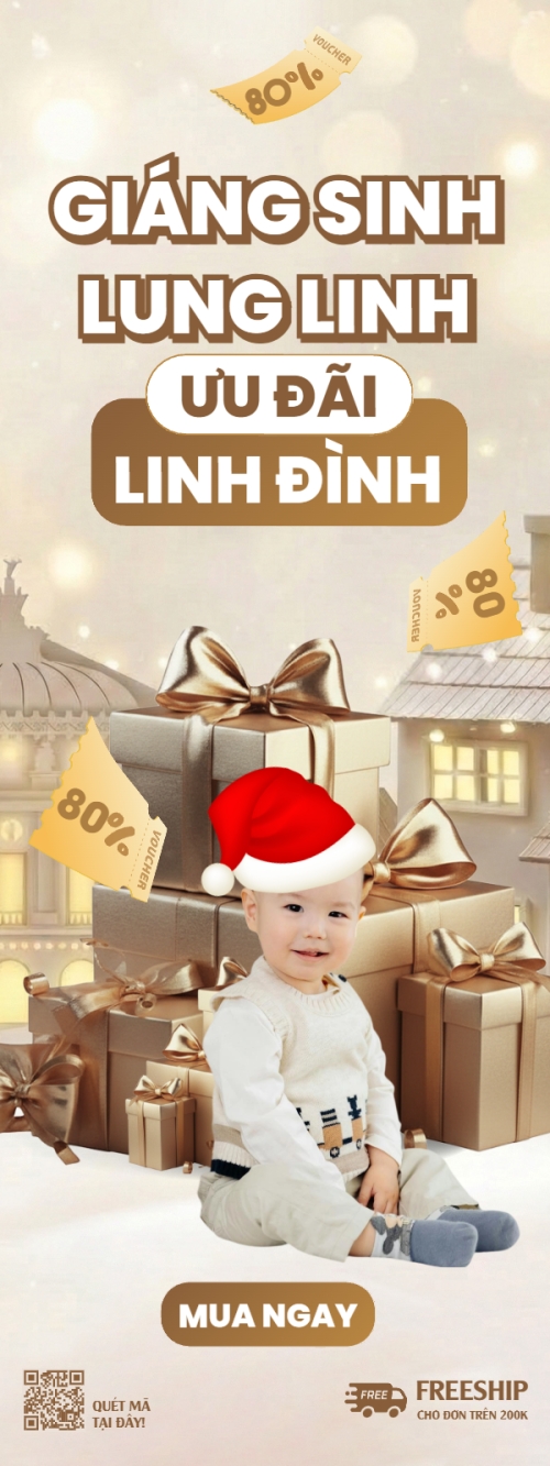 Mẫu thiết kế Standee Giáng sinh lung linh ưu đãi linh đình 1772387765