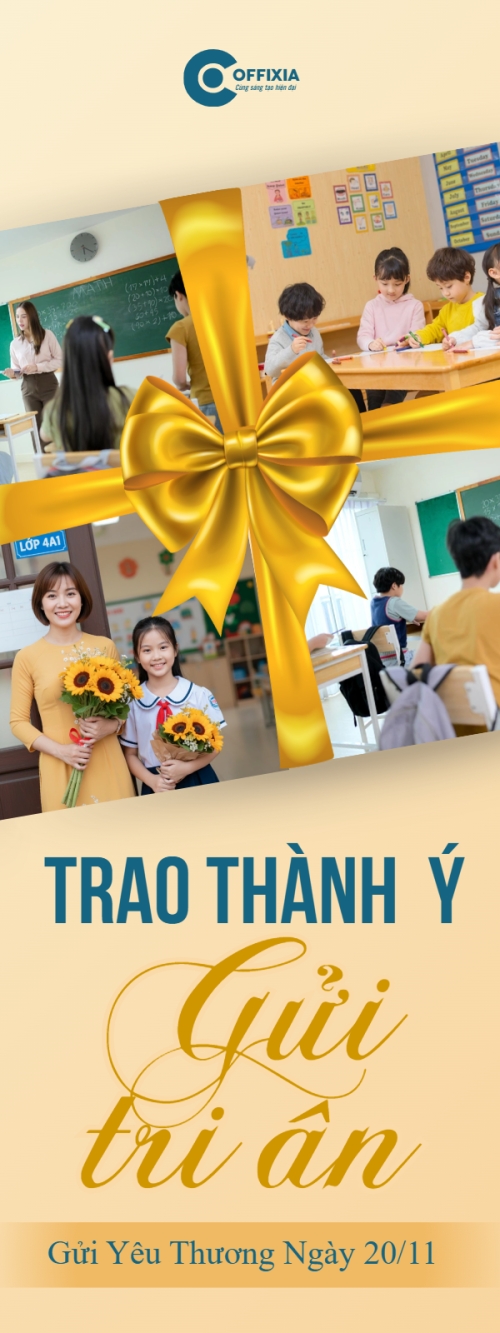Mẫu thiết kế Standee Trao thành ý gửi tri ân 1772376688