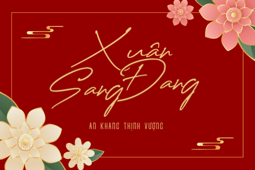 Mẫu thiết kế Thank you card Tết, Xuân, Ất tỵ, 2025, năm 2025, hoa lá, cổ điển 1773232352