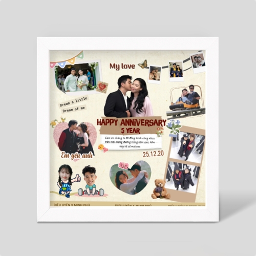 Mẫu thiết kế Khung ảnh 3D Kỉ niệm ngày cưới 1774506193
