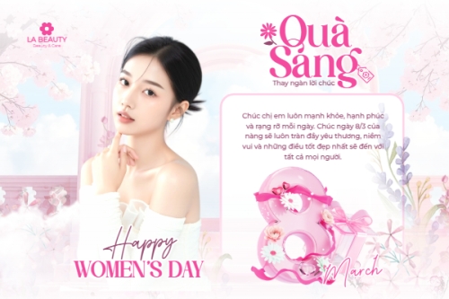 Mẫu thiết kế Bài post MXH ngang Quà sang thay ngàn lời chúc 8/3 1772624945