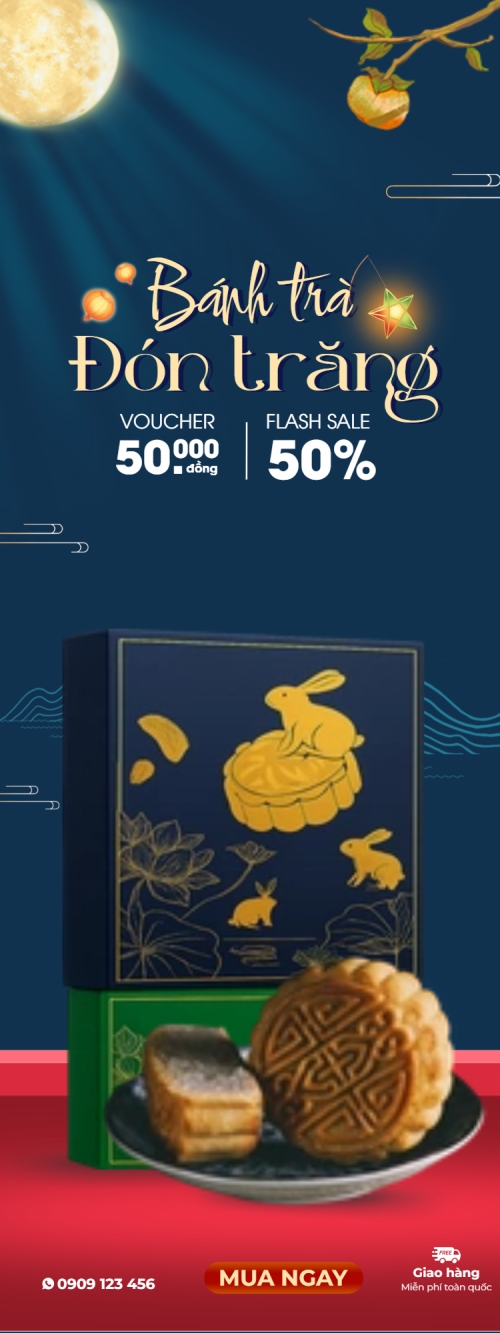 Mẫu thiết kế Standee Trung thu, Tết Đoàn Viên, mid-autumn festival, sự kiện, event, lễ hội, festival, ẩm thực, food, bánh trung thu, hiện đại, modern 1772381954