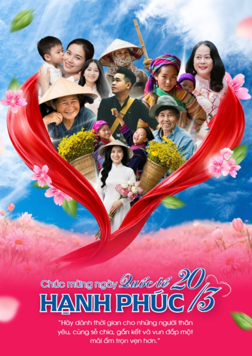 Mẫu thiết kế Poster chuẩn Ngày quốc tế hạnh phúc 1773676028