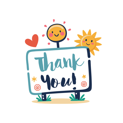 Mẫu thiết kế Nhãn dán Decal Thank you, cảm ơn, dễ thương, cute, văn phòng, sự kiện, giáo dục 1774512773
