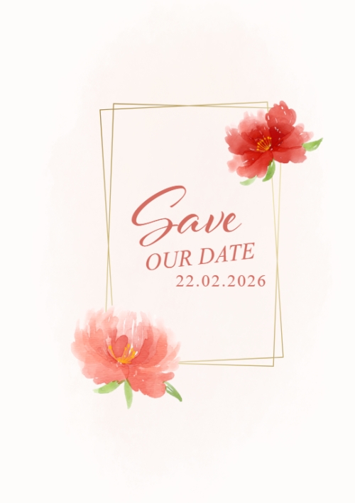 Mẫu thiết kế Ruột thiệp cưới Thiệp cưới Hương sắc đỏ 1774601505