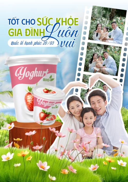 Mẫu thiết kế Poster chuẩn Ngày quốc tế hạnh phúc 1773676028