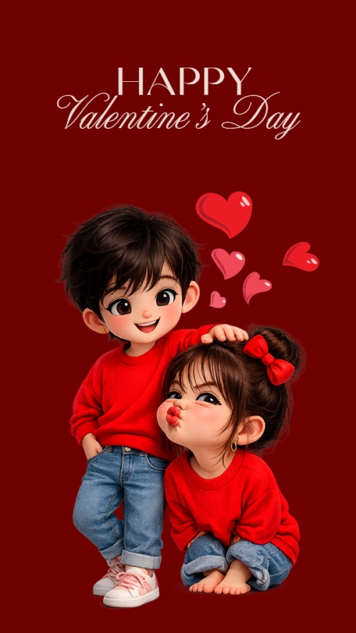 Mẫu thiết kế Hình nền điện thoại Happy valentine's day 1773615868