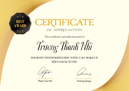 Mẫu thiết kế Bằng khen Spa, beauty, làm đẹp, thẩm mỹ, giáo dục, education, sự kiện, event	 1772957326