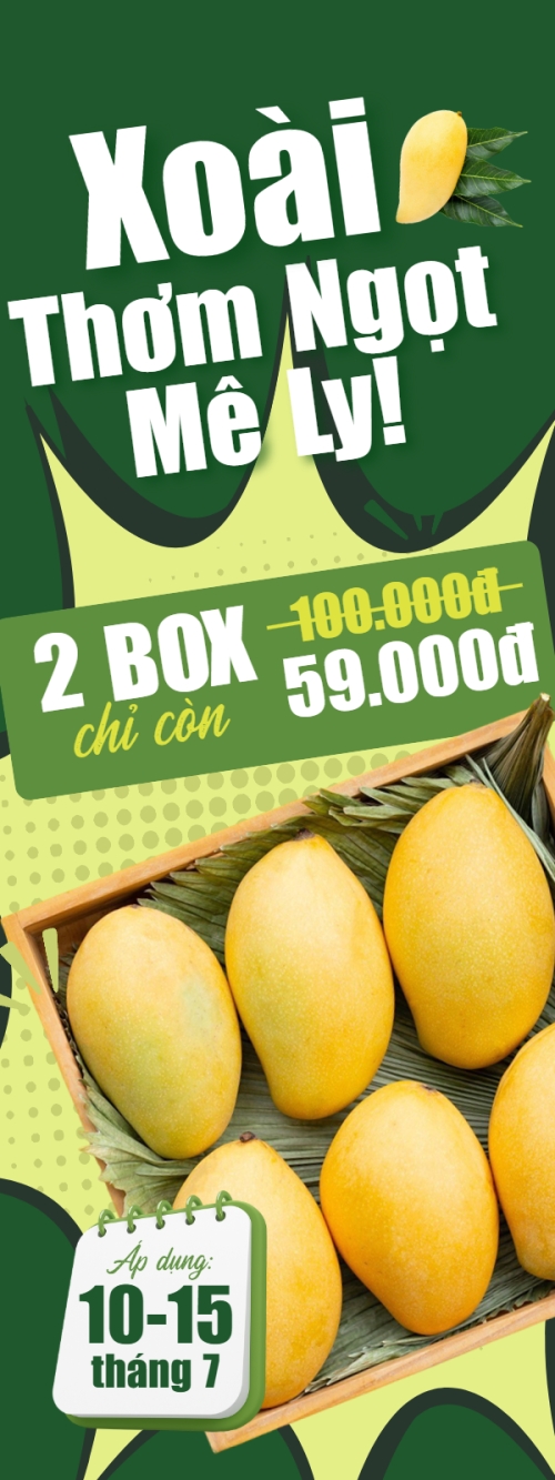 Mẫu thiết kế Standee Xoài, trái cây, đồ ăn, food, thực phẩm, ẩm thực, món ăn, F&B, nhà hàng, thức ăn, y2k, cổ điển, vintage, retro, classic 1772376947