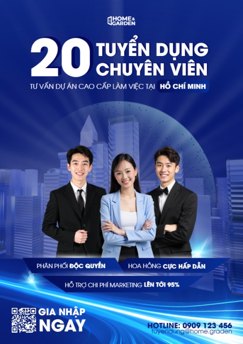 Mẫu thiết kế Poster chuẩn Tuyển dụng nhân viên kinh doanh 1773162205