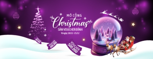Mẫu thiết kế Gift voucher Mở cổng Christmas săn deal linh đình 1772640928