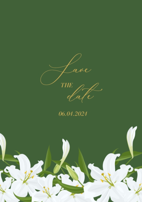 Mẫu thiết kế Ruột thiệp cưới Thiệp cưới Sắc lục hoa 1774607852