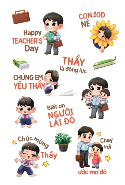 Mẫu thiết kế Nhãn Sticker - Sticker Sheets Nhà giáo Việt Nam 20/11 1773671157