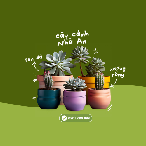 Mẫu thiết kế Nhãn dán Decal Nông sản, agricultural, farm, chậu cây, tree, pots, cây, cây cảnh, sen đá, xương rồng 1774519300