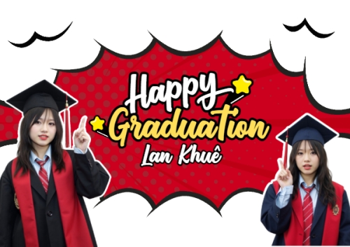 Mẫu thiết kế Thiệp chúc mừng Tốt nghiệp, kỉ yếu, Graduation, yearbook, dễ thương, cute, chibi, hoạt hình, cartoon, superman 1773108590