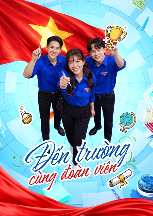 Mẫu thiết kế Poster chuẩn Đến trường cùng đoàn viên 1773162246