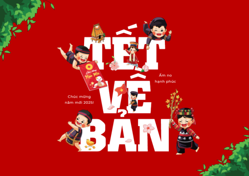 Mẫu thiết kế Thiệp chúc mừng Tết, Xuân, dễ thương, cute, truyền thống, dân gian, thuần Việt 1774512670