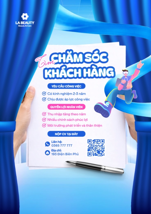 Mẫu thiết kế Poster chuẩn Tìm chăm sóc khách hàng 1773168504