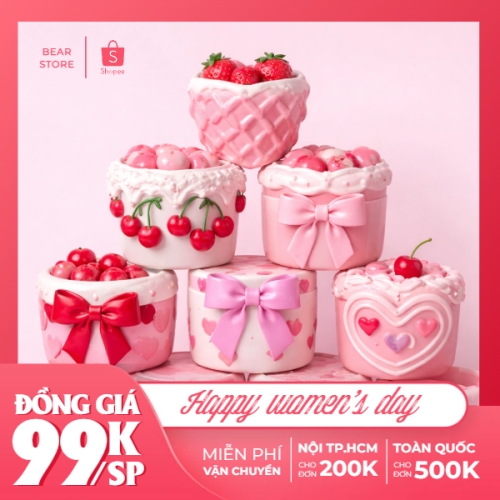 Mẫu thiết kế Khung sản phẩm Happy women's day 1773665177