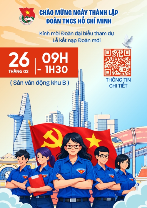 Mẫu thiết kế Thư mời Chào mừng thành lập Đoàn mới 1773628170
