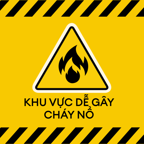 Mẫu thiết kế Nhãn dán Decal Sự kiện, văn phòng, xây dựng, warning, cảnh báo, fire, cấm lửa 1774512773