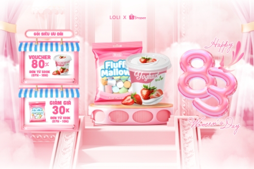 Mẫu thiết kế Bài post MXH ngang Happy Women's Day 8/3 1772630836