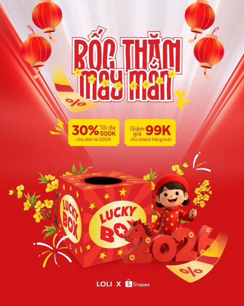 Mẫu thiết kế Bài post MXH dọc Bốc thăm may mắn 1772619597