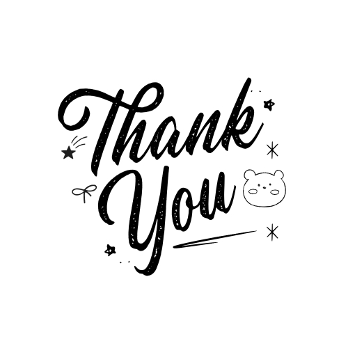 Mẫu thiết kế Nhãn dán Decal Thank you, cảm ơn, dễ thương, cute, sự kiện, thời trang 1774530490