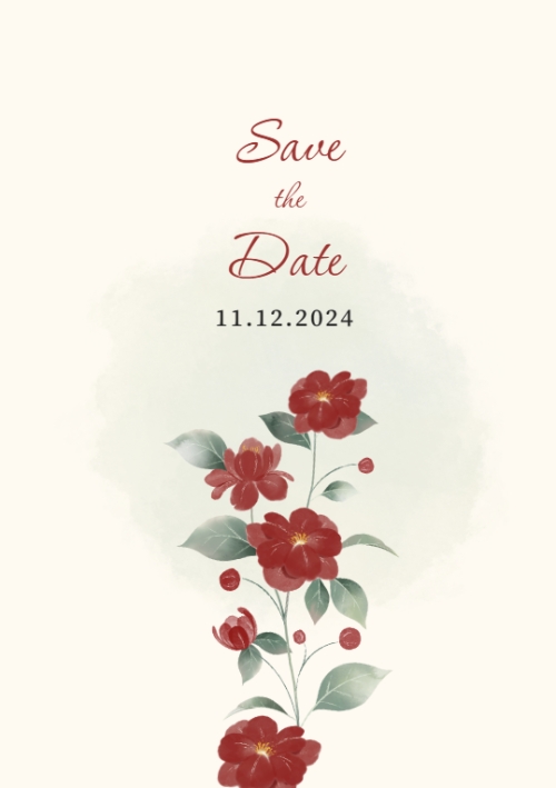 Mẫu thiết kế Ruột thiệp cưới Thiệp cưới Sắc hoa 1774601406