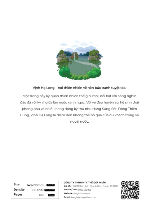 Mẫu thiết kế Sổ tay Vịnh Hạ Long, Việt Nam, địa danh, truyền thống, traditional, đơn giản, du lịch, travel 1774524755