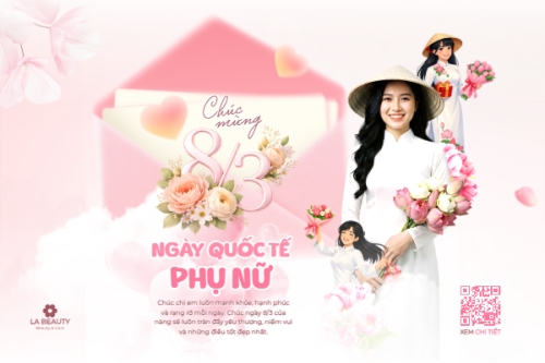 Mẫu thiết kế Bài post MXH ngang Chúc mừng ngày Quốc tế phụ nữ 8/3 1772619941
