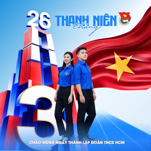 Mẫu thiết kế Bài post MXH vuông Tháng thanh niên 1773688117