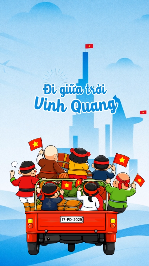 Mẫu thiết kế Hình nền điện thoại Đi giữa trời Vinh Quang 1775449365