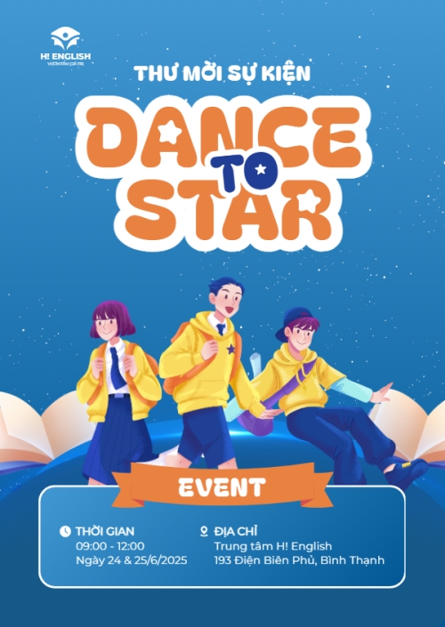 Mẫu thiết kế Thư mời Nhảy, dance, khóa học, lớp học, giáo dục, education, giải trí, entertainment, cute, dễ thương 1775699987
