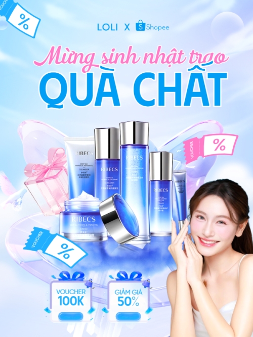 Mẫu thiết kế Banner dọc Mừng sinh nhật trao quà chất 1775535184