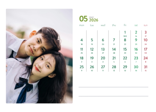 Mẫu thiết kế Lịch để bàn Tết, Xuân, Bính Ngọ, năm 2026, 2026, hiện đại, sang trọng, modern 1776179993