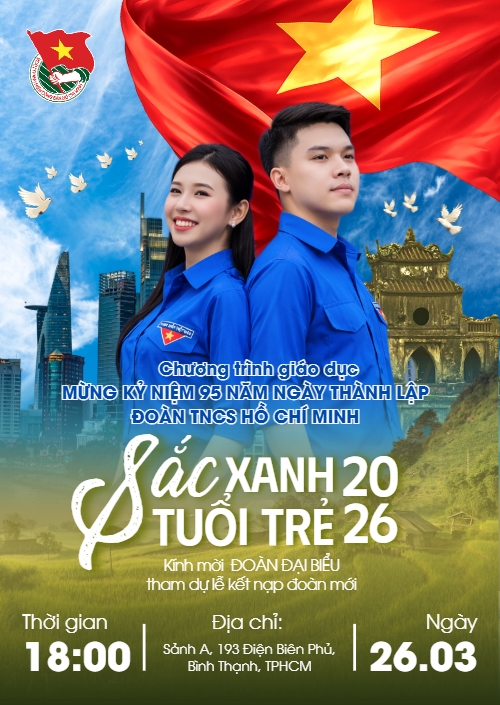 Mẫu thiết kế Thư mời Kỷ niệm ngày thành lập Đoàn TNCS Hồ Chí Minh 26/3 1777566051