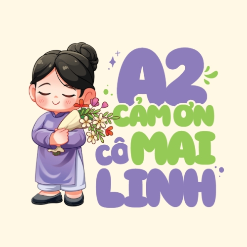 Mẫu thiết kế Nhãn dán Decal A2 cảm ơn cô Mai Linh 1776589669