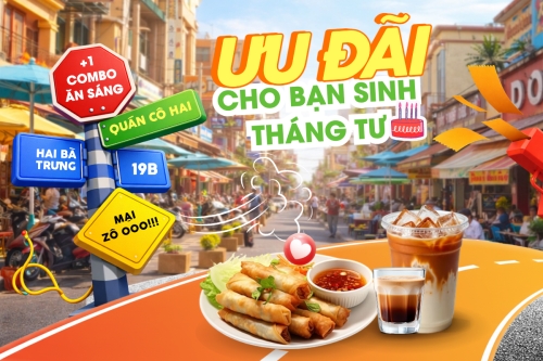 Mẫu thiết kế Bài post MXH ngang Ưu đãi cho bạn tháng tư 1776622384