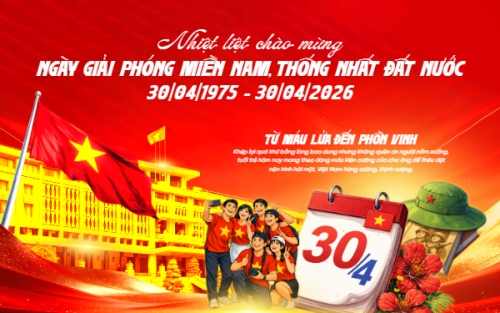 Mẫu thiết kế Banner - Băng rôn Chào mừng 51 năm giải phóng miền Nam, thống nhất đất nước 30/4 1775259143