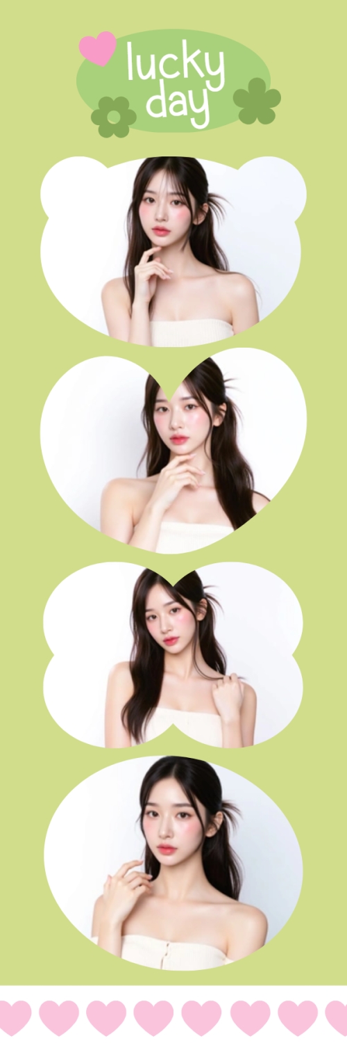 Mẫu thiết kế Bộ Ảnh Photobooth Idol, thần tượng, con gái, girl, cá nhân, personal style, sự kiện, event, cute, dễ thương, đơn giản, simple 1775397100