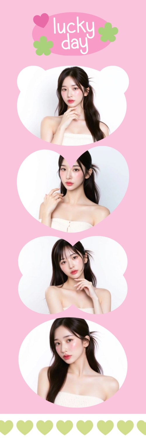 Mẫu thiết kế Bộ Ảnh Photobooth Idol, thần tượng, con gái, girl, cá nhân, personal style, sự kiện, event, cute, dễ thương, đơn giản, simple 1775408169