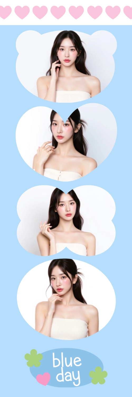 Mẫu thiết kế Bộ Ảnh Photobooth Idol, thần tượng, con gái, girl, cá nhân, personal style, sự kiện, event, cute, dễ thương, đơn giản, simple 1775408169